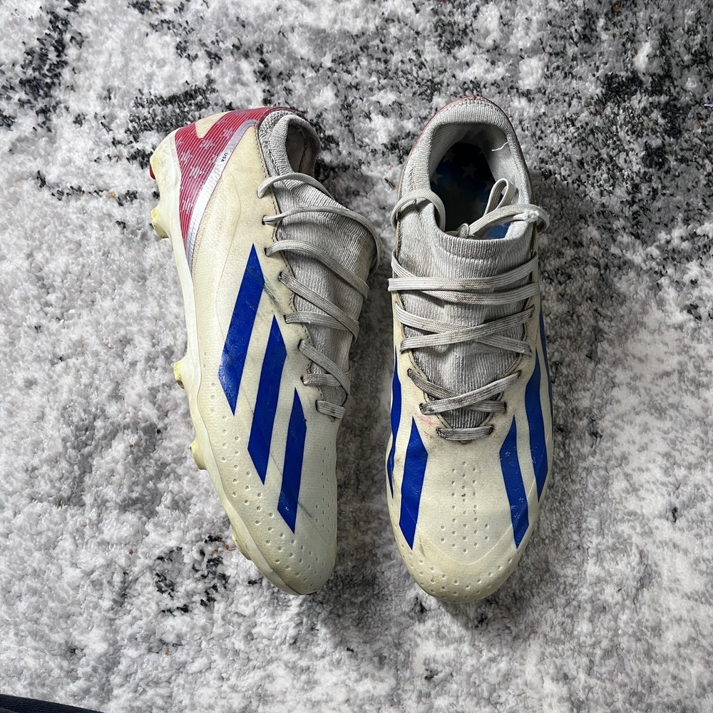 Adidas X Crazyfast Cleats Men's Size 7.5M‎  USA Soccer Shoes Red White & Blue